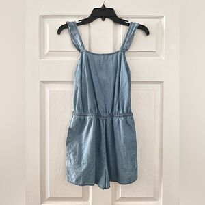 Derek Heart Denim Romper
